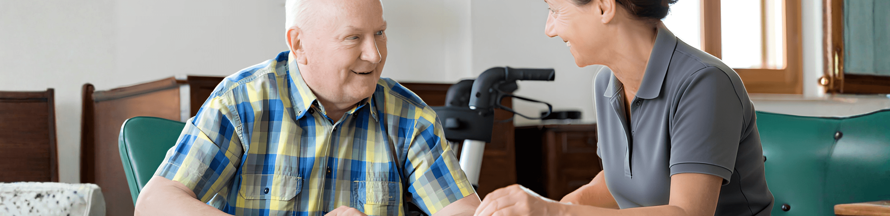 Elderly care from Nottingham Care team member.